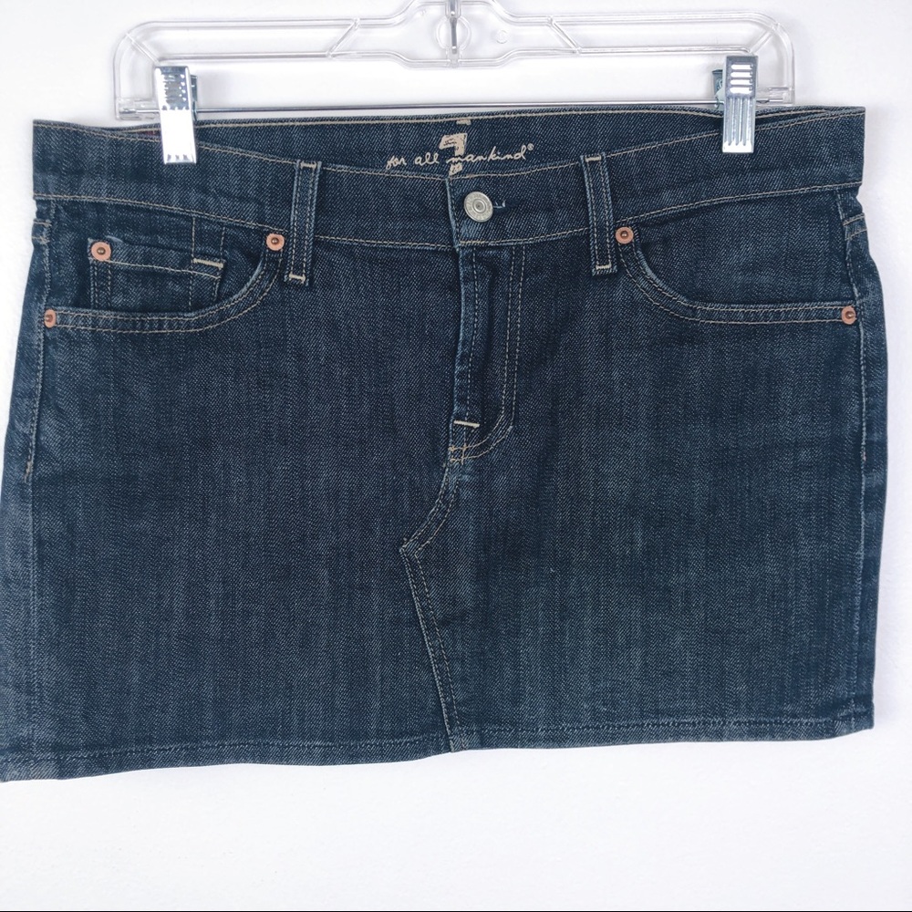 7 For All Mankind DenimJean Skirt